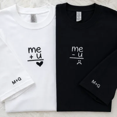 Couple T-Shirts with Custom Initials photo 2