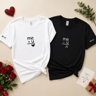 Couple T-Shirts with Custom Initials photo 3