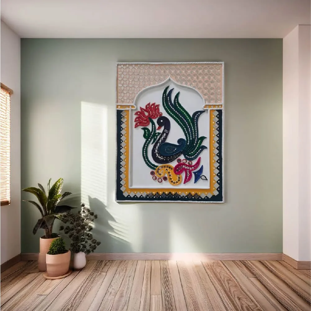 Peacock Harmony Lippan Art photo 2