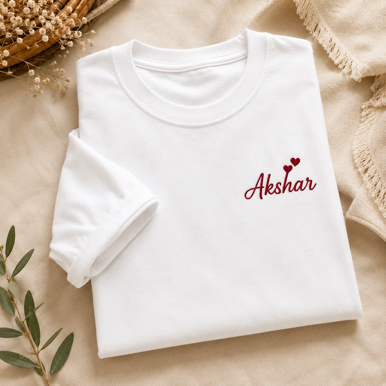 Personalised Name Embroidered T-Shirt photo 2